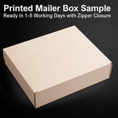 কেনা Printed Mailer Box Sample Ready in 1-5 Working Days with Zipper Closure online manufacture