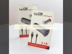 Tuck End Slotted Paper Packaging Box CMYK Offest Printing For Consumer Electronics