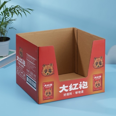 চা আনুষাঙ্গিক জন্য অনিয়মিত corrugated Tuck শেষ বক্স কাস্টম একক পাশের মুদ্রণ